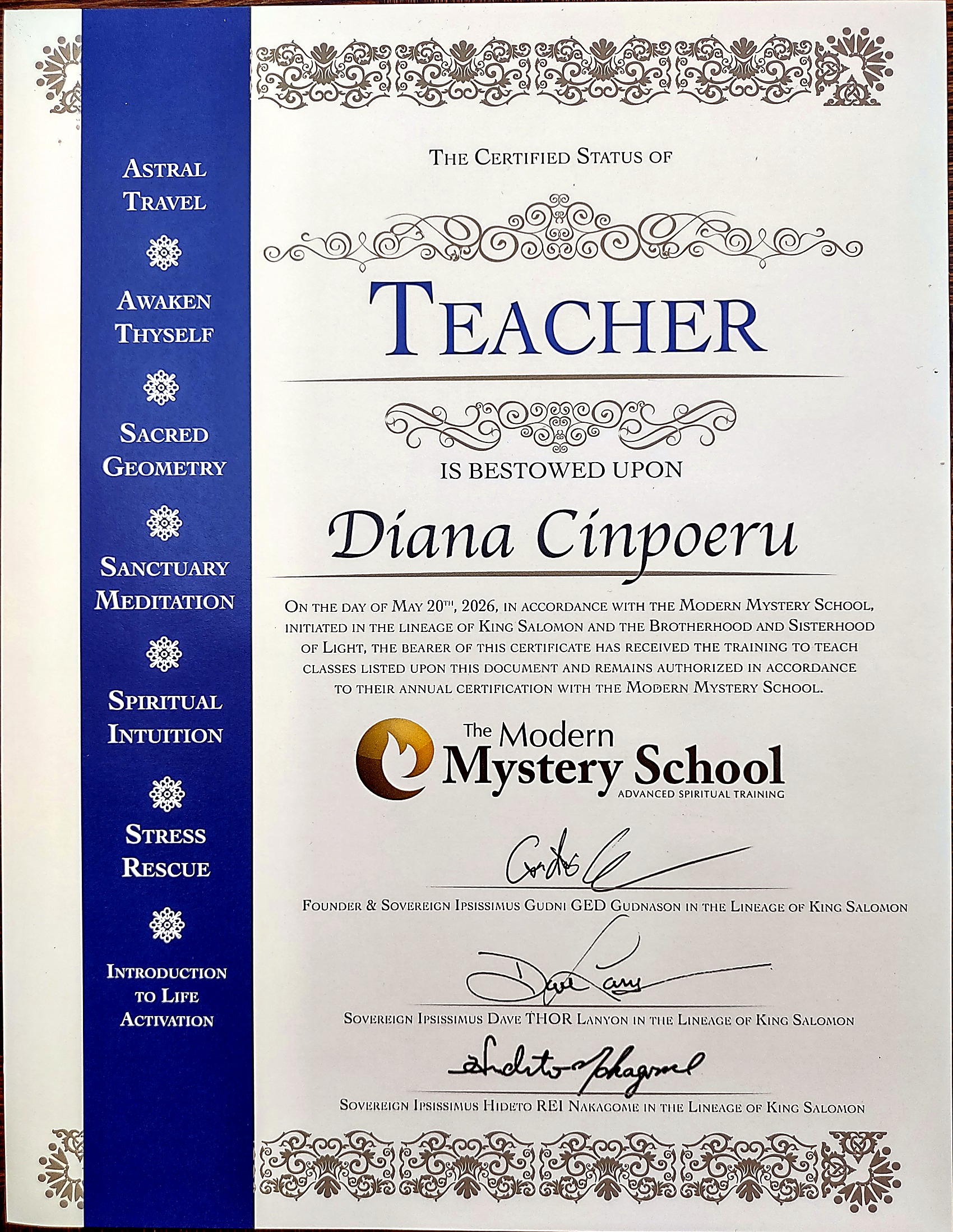 Certified Teacher - Diana